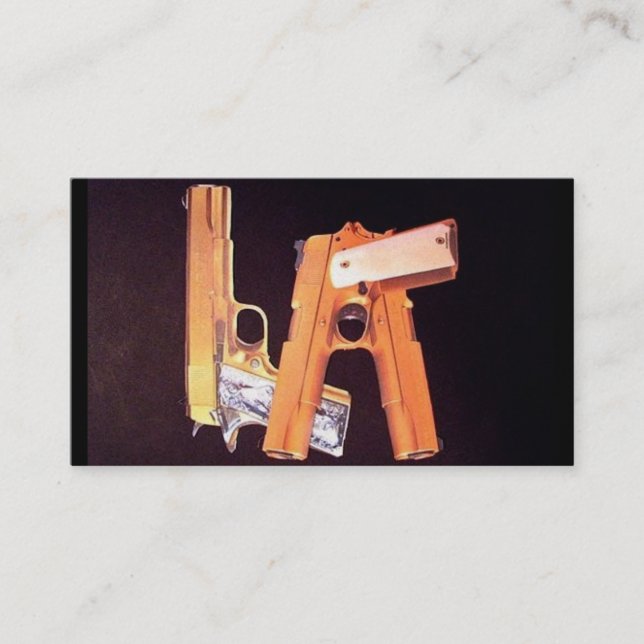 Carte De Visite L.A. Armes à feu (Devant)