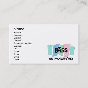 Carte De Visite La basse est Forever
