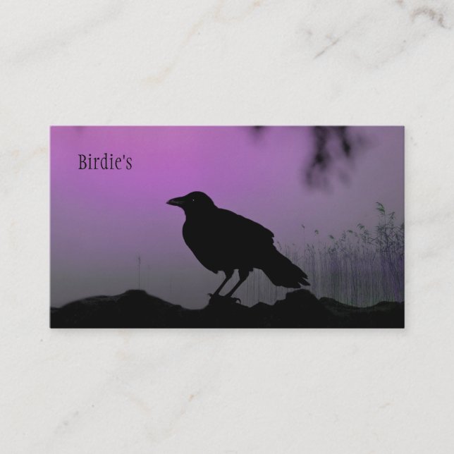 Carte De Visite La belle silhouette de la nature (Devant)