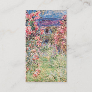 Carte De Visite La Chambre parmi les roses, Claude Monet