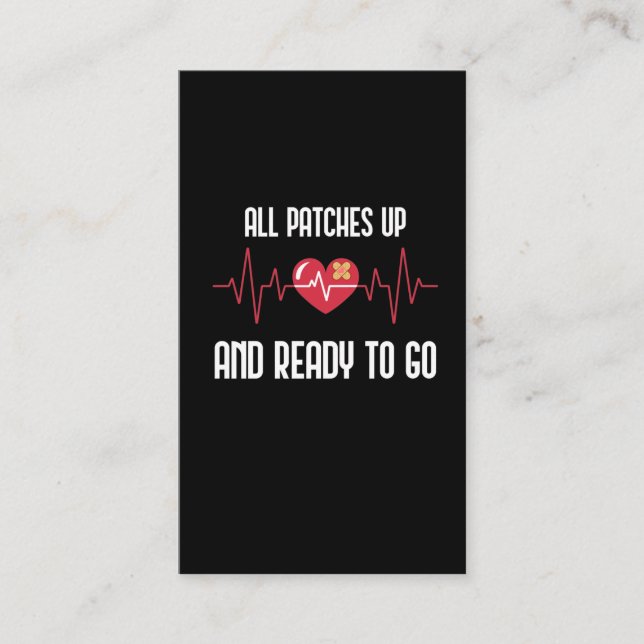 Carte De Visite La chirurgie cardiaque post-guérison de la guériso (Devant)