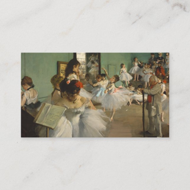 Carte De Visite La classe de danse. Edgar Degas (Devant)