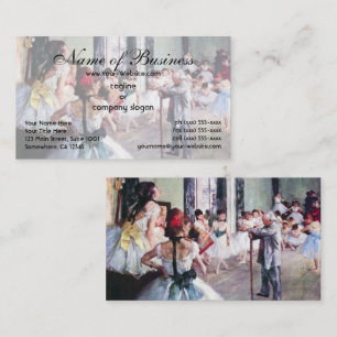 Carte De Visite La Classe de Danse par Edgar Degas