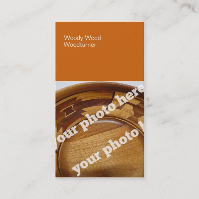 Carte De Visite La couleur bloque la photo faite sur commande (Devant)