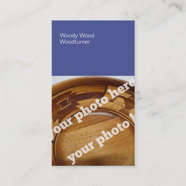 Carte De Visite La couleur bloque la photo faite sur commande (Devant)