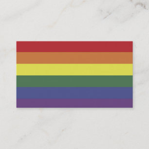 Carte De Visite La couleur de fierté d'égalité d'arc-en-ciel ba