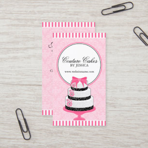 Carte De Visite La couture durcit le rose de boulangerie