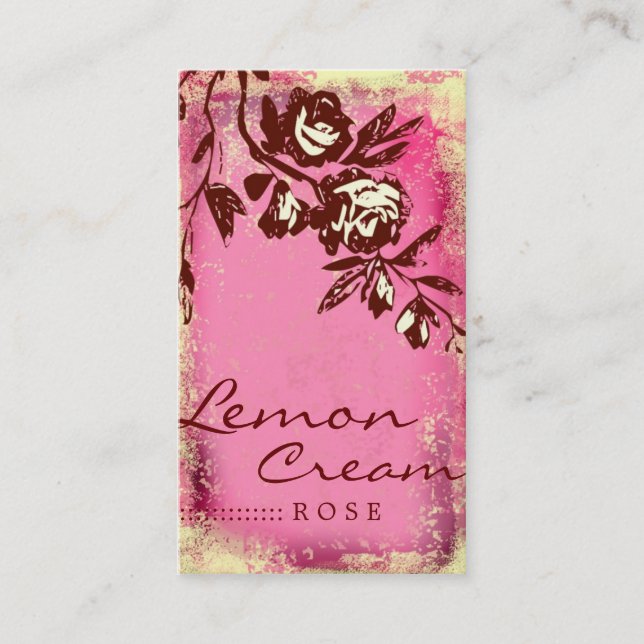 Carte De Visite La crème de citron de CHROMATOGRAPHIE GAZEUSE (Devant)