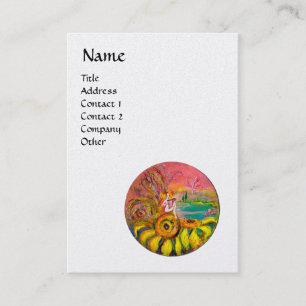 Carte De Visite La FÉE DES TOURNESOLS jaunissent la perle blanche