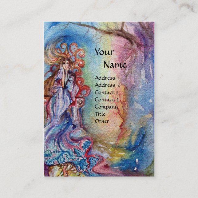 Carte De Visite LA FEMME DU LAC, La Magie et le Mystère (Devant)