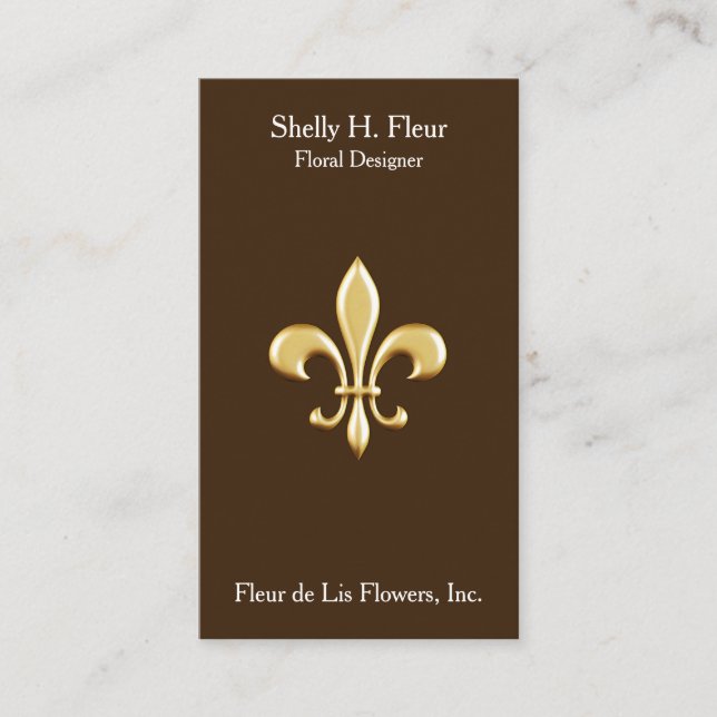 Carte De Visite La Fleur de Lis (Devant)