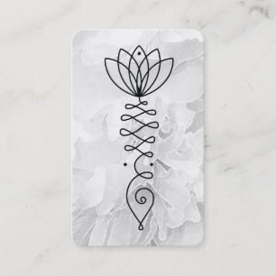 Carte De Visite *~* La florale de Reiki Yoga Coeur Lotus Pony Fleu