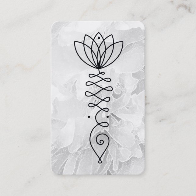 Carte De Visite *~* La florale de Reiki Yoga Coeur Lotus Pony Fleu (Devant)