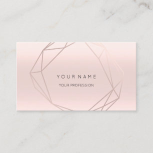 Carte De Visite La géométrie nacrée du cadre VIP de diamant de