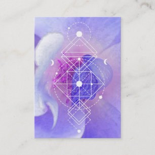 Carte De Visite La géométrie sacrée de lune de *~* de rose