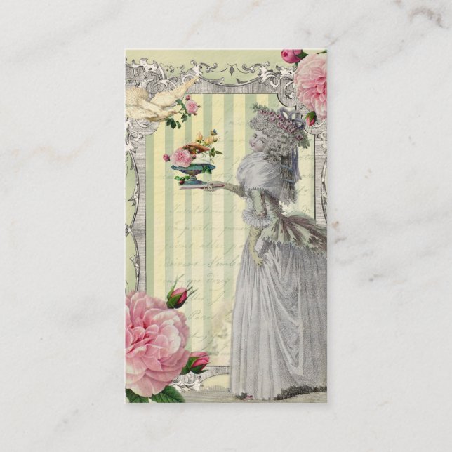 Carte De Visite La Lettre D’amour ivoire (Devant)