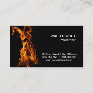 Carte De Visite La magie du feu