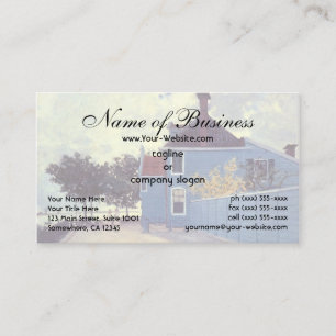 Carte De Visite La Maison bleue à Zaandam de Claude Monet