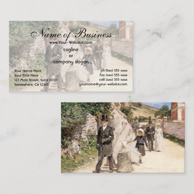 Carte De Visite La Marche nuptiale de Theodore Robinson (Devant / Derrière)
