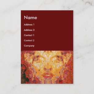 Carte De Visite LA MATIÈRE N'A PAS D'IMPORTANCE Masque fractal en 