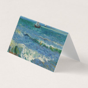 Carte De Visite La mer aux Saintes Maries de la Mer Van Gogh