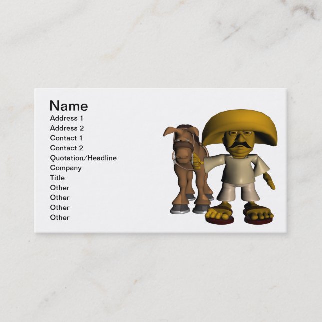 Carte De Visite La Mexique de vivats (Devant)