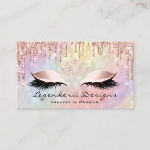 Carte De Visite La mode holographique Eyelash frappe la Parties sc