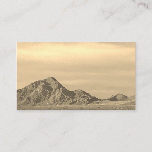 Carte De Visite La montagne du désert (Devant)