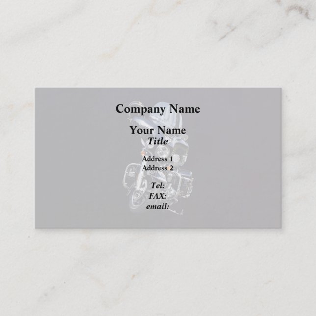 Carte De Visite La moto de Sheriff (Devant)