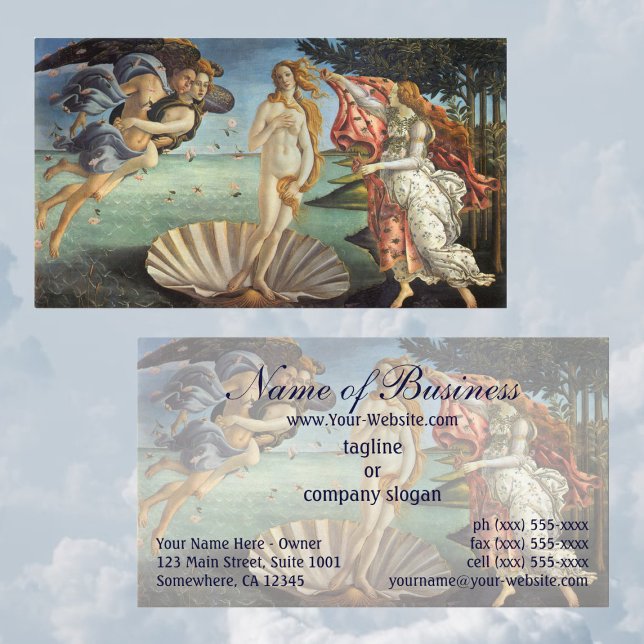 Carte De Visite La Naissance de Vénus par Sandro Botticelli (Créateur téléchargé)