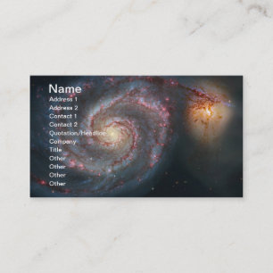 Carte De Visite La NASA de galaxie en spirale du tourbillon M51