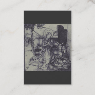Carte De Visite La Nativité de Noël Stark Ink Art