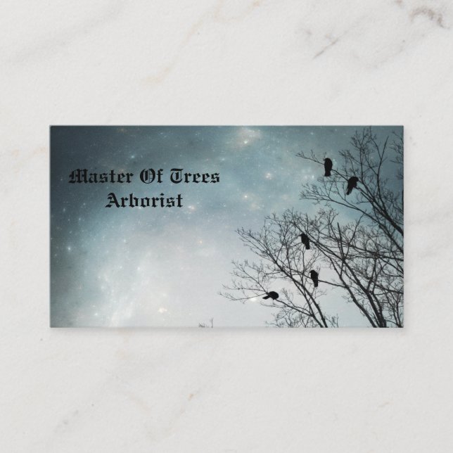 Carte De Visite La nature des arbres (Devant)