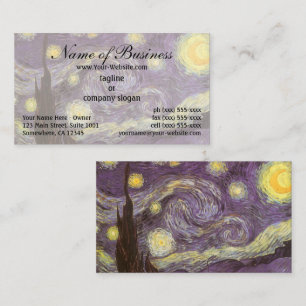 Carte De Visite La Nuit étoilée par Vincent van Gogh