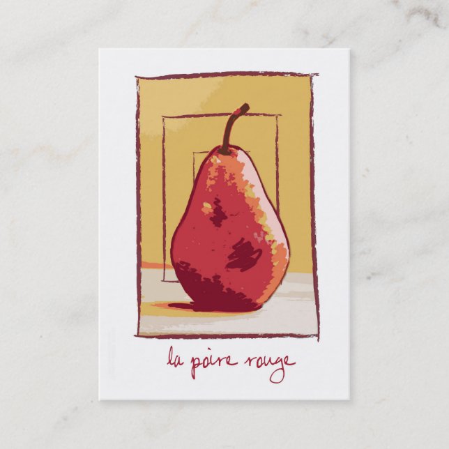 Carte De Visite La ours rouge (Devant)