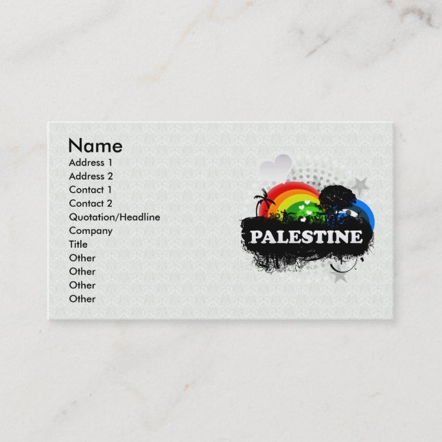 Carte De Visite La Palestine fruitée mignonne (Devant)
