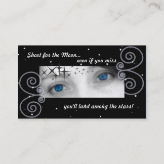 Carte De Visite La pousse pour la lune, même si vous vous manquez