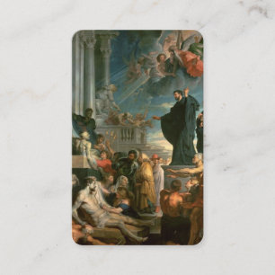 Carte De Visite La prière carde des miracles St Francis Xavier de