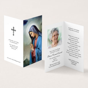 Carte De Visite La prière catholique carde des peines de