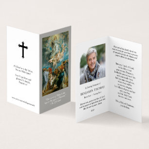Carte De Visite La prière catholique carde l'ascension et le