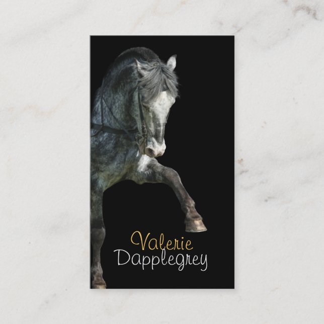 Carte De Visite La progression élevée tachettent le dressage de (Devant)