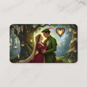 Carte De Visite La Romance Légendaire de la Forêt de Sherwood Sign