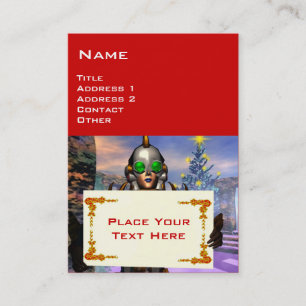 CARTE DE VISITE LA SAINT-SYLVESTRE D'UN CYBORG