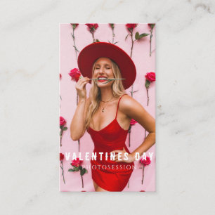 Carte De Visite La Saint Valentin Femme Photosession fille
