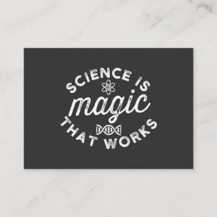 CARTE DE VISITE LA SCIENCE EST UNE MAGIE QUI FONCTIONNE