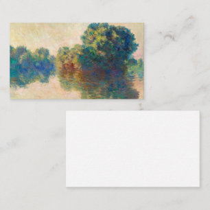 Carte De Visite La Seine à Giverny par Claude Monet