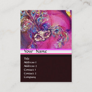 Carte De Visite LA TROISIÈME MASQUE / Costume Designer, Artiste th