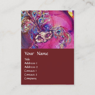 Carte De Visite LA TROISIÈME MASQUE / Costume Designer, Artiste th