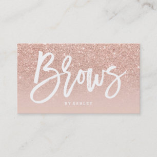 Carte De Visite La typographie élégante de fronts rougissent les