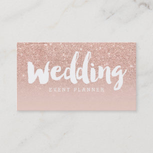 Carte De Visite La typographie moderne de wedding planner